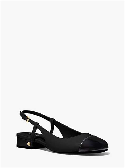 Perla Leather Slingback Flat .